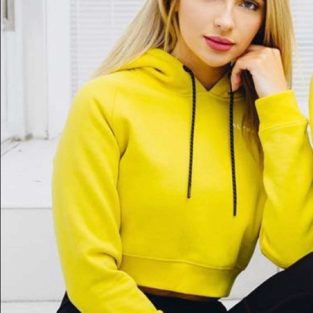 ALPHALETE CROPPED HOODIE SIZE S